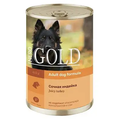 Nero Gold консервы консервы для собак "Сочная индейка"